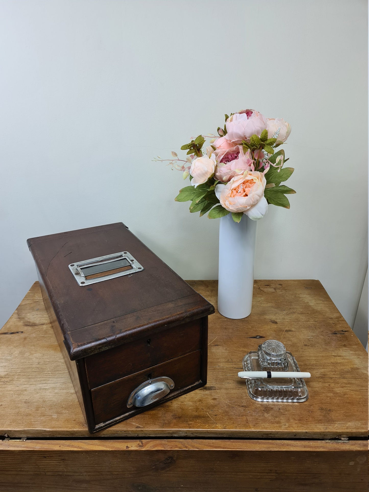 Vintage wooden till Cash drawer Cashier's till Cash box Cash register