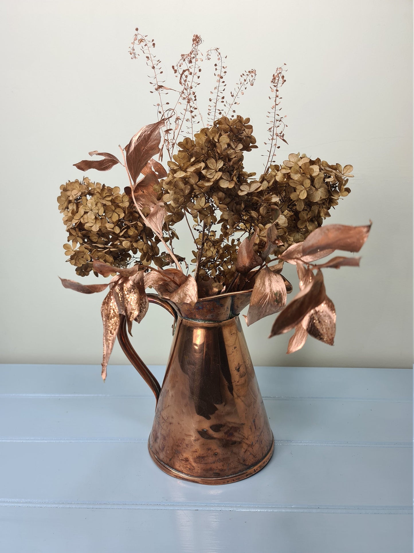 Rare antique Victorian copper jug Henry Wilson & Co Liverpool RMSP