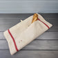 Vintage French CA monogram grainsack torchon baguette bag or tea towel