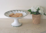 Vintage Moulin des Loups et Hamage 1900s Violetta design cake stand