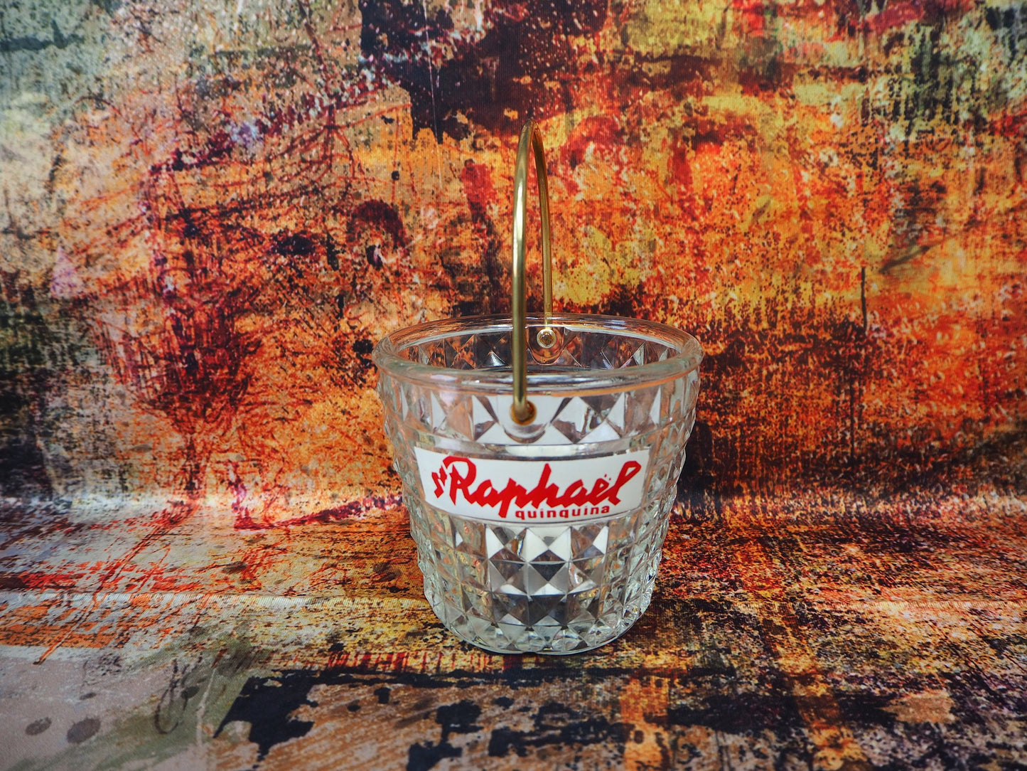 Set vintage French iconic St Raphael brand ice bucket and carafe from the 1960s