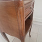 Pair of classic single drawer antique French wooden bedside tables