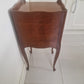 Pair of classic single drawer antique French wooden bedside tables