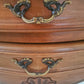 Pair of Monsieur et Madame antique French wooden bedside tables