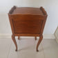 Pair of Monsieur et Madame antique French wooden bedside tables