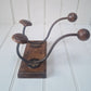 Vintage French wooden two hook rack