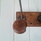Vintage French wooden two hook rack
