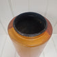 Painted flower design wooden tall storage jar with lid