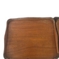 Pair vintage French light wood bedside tables