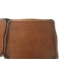 Pair vintage French light wood bedside tables