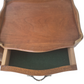 Pair vintage French light wood bedside tables