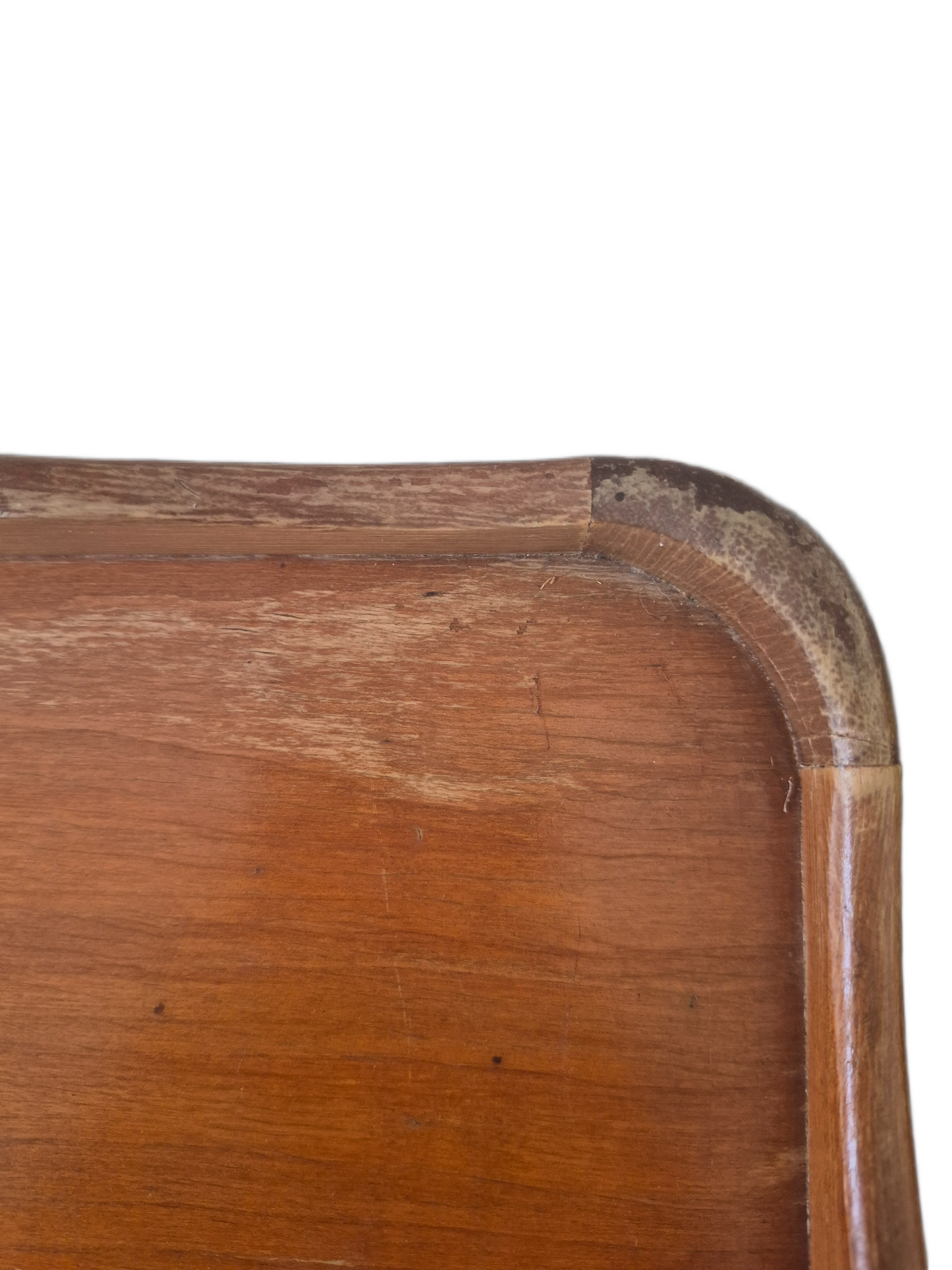 Pair vintage French light wood bedside tables
