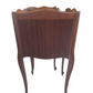 Pair vintage French light wood bedside tables