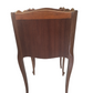 Pair vintage French light wood bedside tables