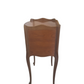 Pair vintage French light wood bedside tables