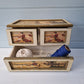 Compact vintage French duck design drawer unit Vintage storage Desk tidy Craft storage Stationery organiser Retro Home office Work from home